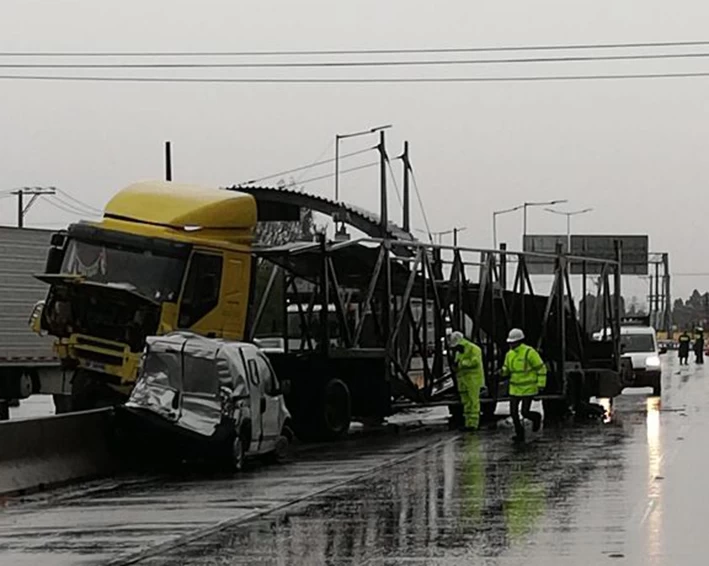 Dos accidentes de tránsito se registraron en la Ruta 5 Sur